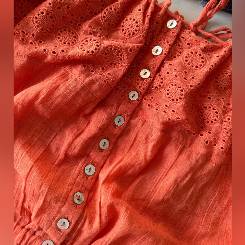 Free People Eyelet You A lot Crop - Picture 9 of 12